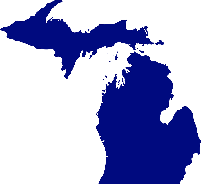 image of silhouette of Michigan